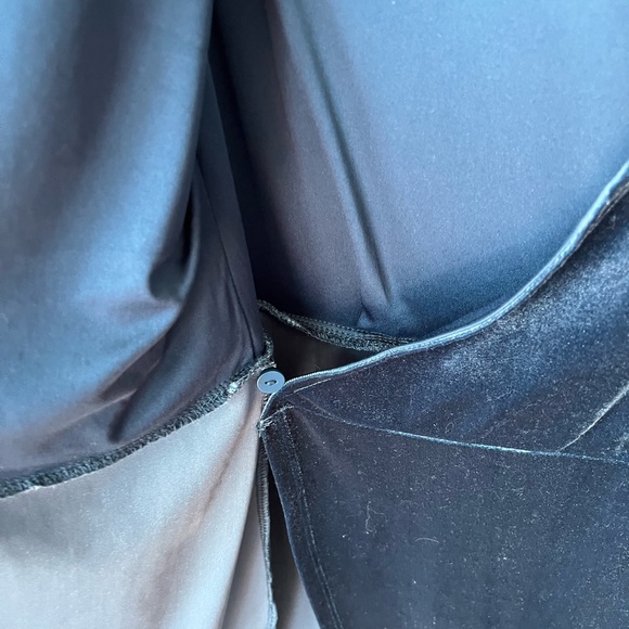 Signature by Reitmans Blue velvet Half Wrap Dress size XS - Picture 4 of 8